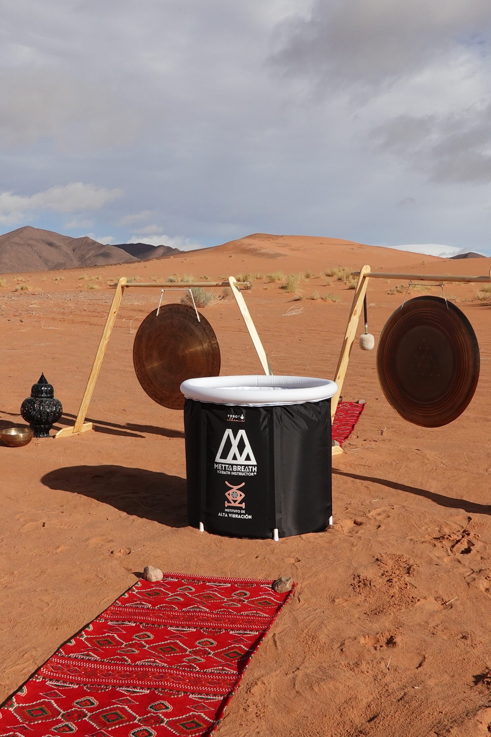 ice bath moroccan desert